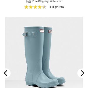 Stay dry in the rain!  Hunter rain boots